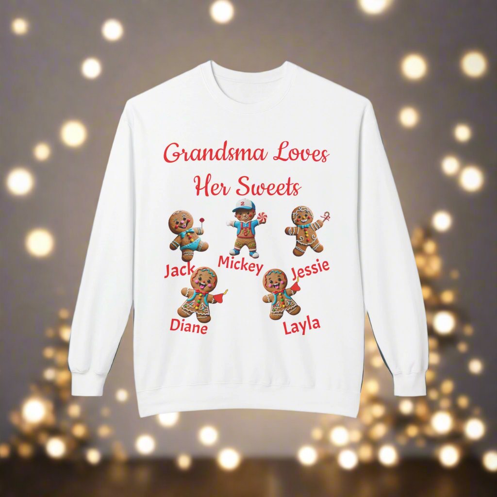 Personalized Gingerbread Family Names Sweatshirt