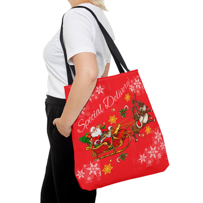 Beautiful festive Christmas Tote Bag Three Sizes Available