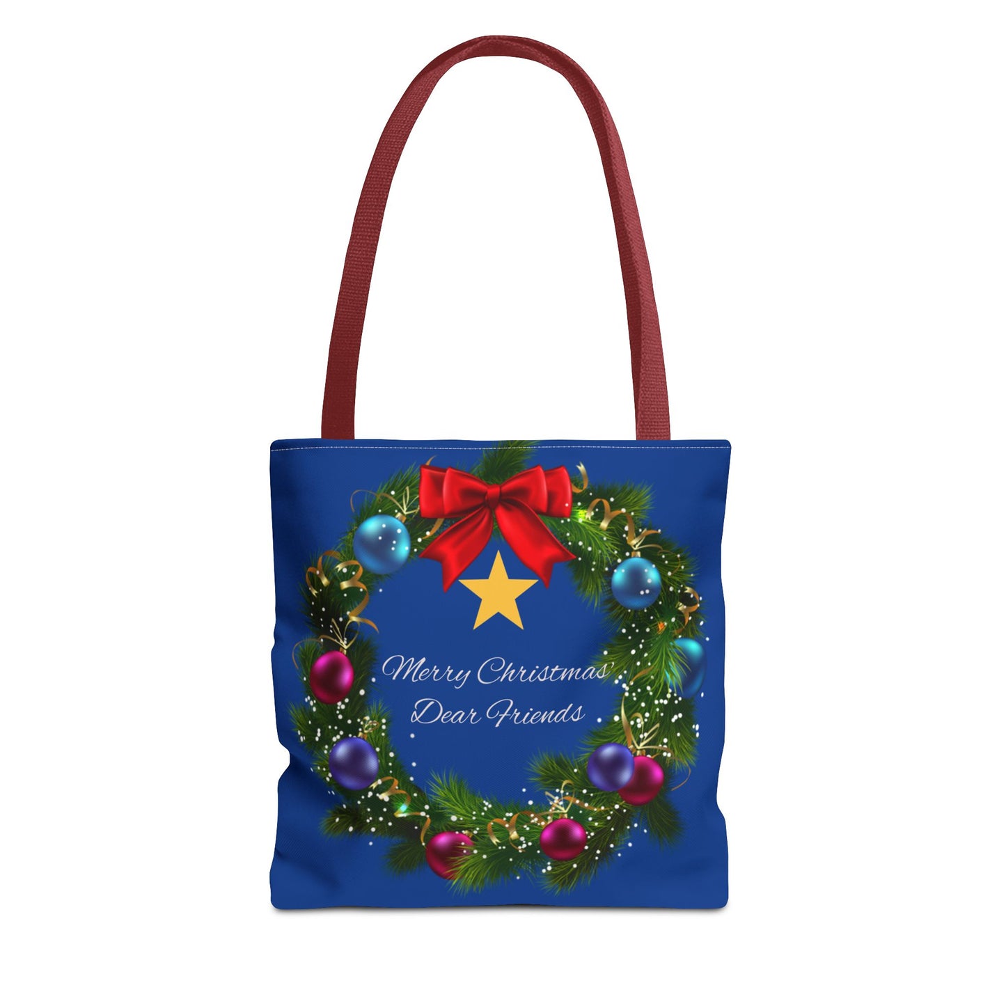 Beautiful festive Christmas Tote Bag Three Sizes Available buy 2 get a free ornament worth $12.98