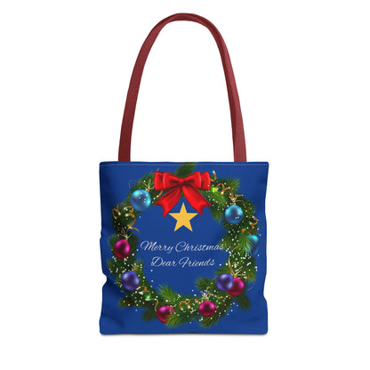 Beautiful festive Christmas Tote Bag Three Sizes Available buy 2 get a free ornament worth $12.98