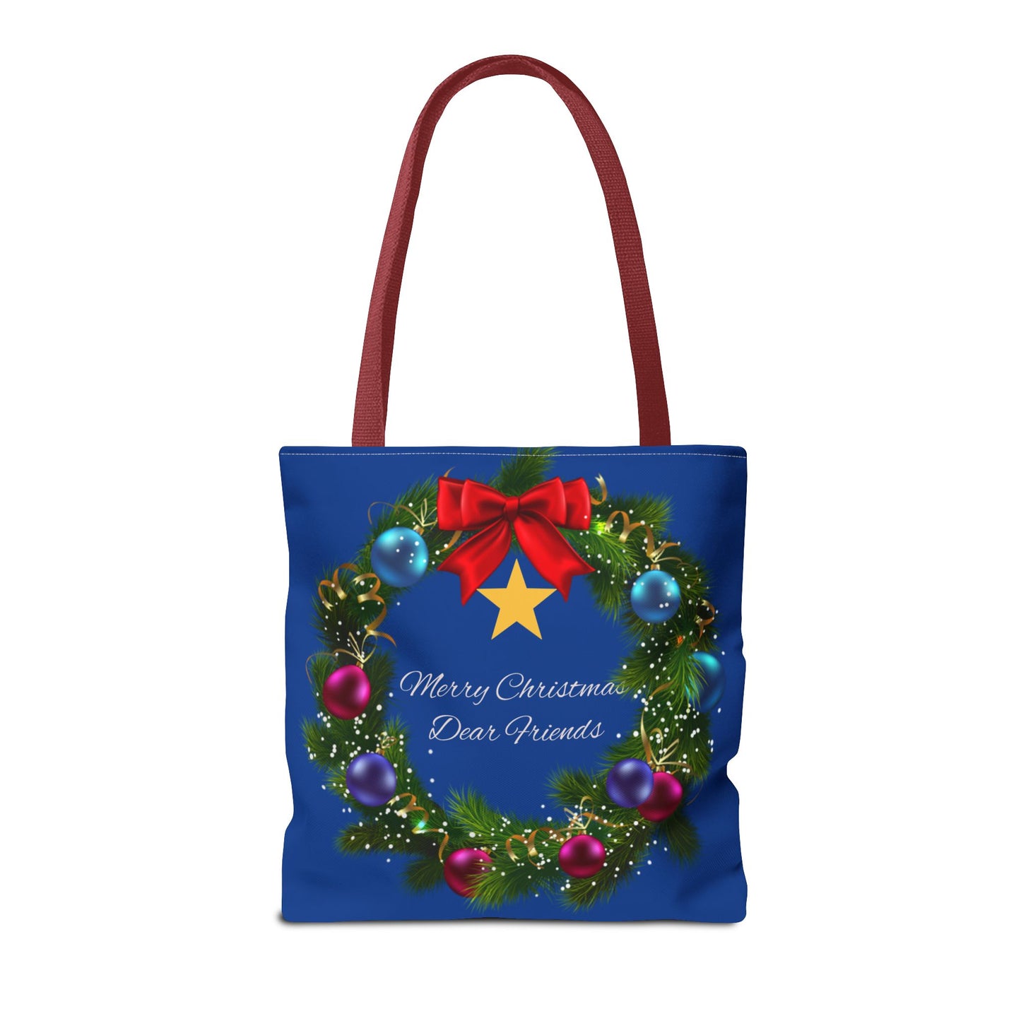 Beautiful festive Christmas Tote Bag Three Sizes Available buy 2 get a free ornament worth $12.98