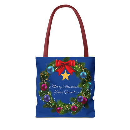 Beautiful festive Christmas Tote Bag Three Sizes Available buy 2 get a free ornament worth $12.98