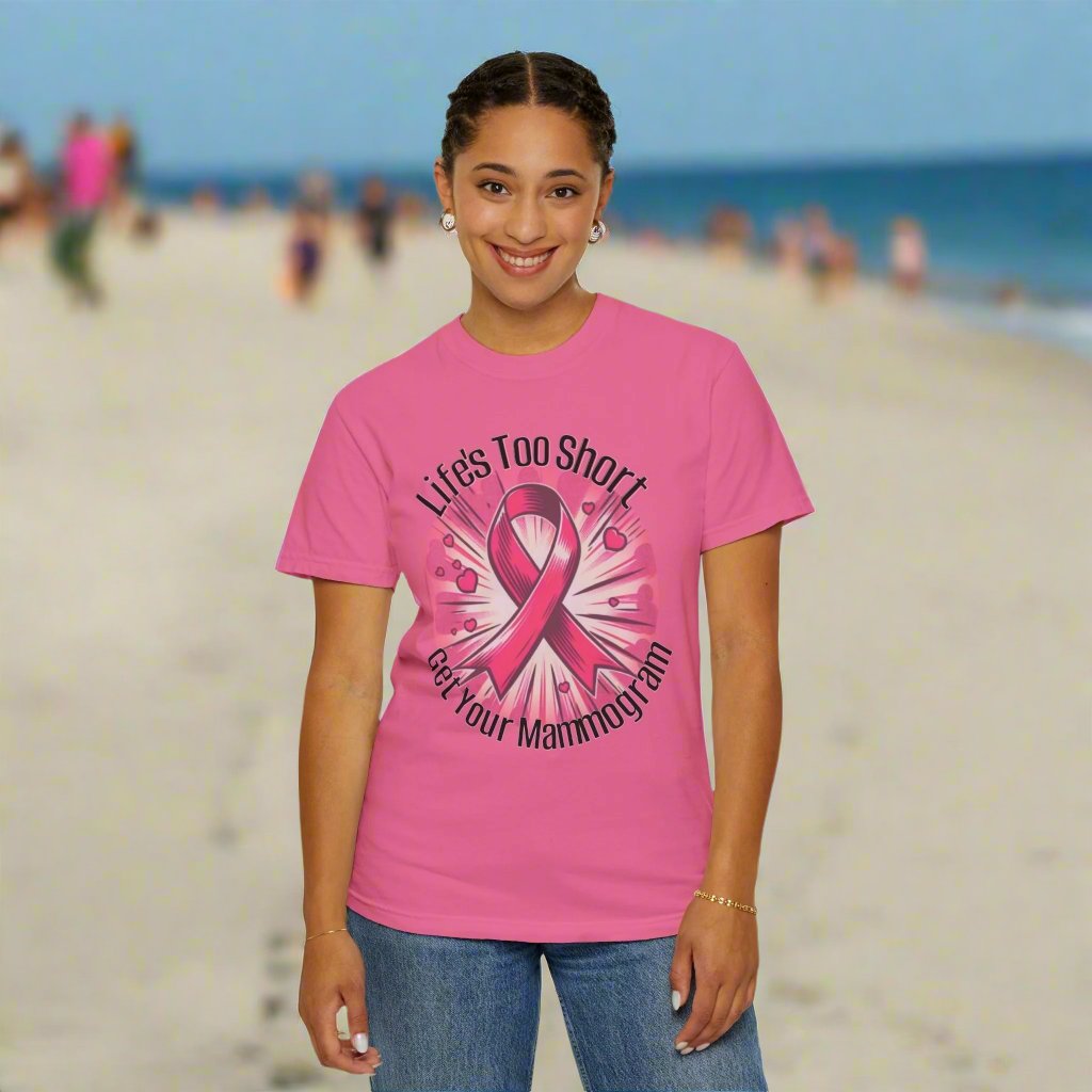 Pink Ribbon Mammogram Reminder T-shirt