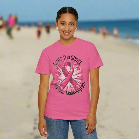 Pink Ribbon Mammogram Reminder T-shirt