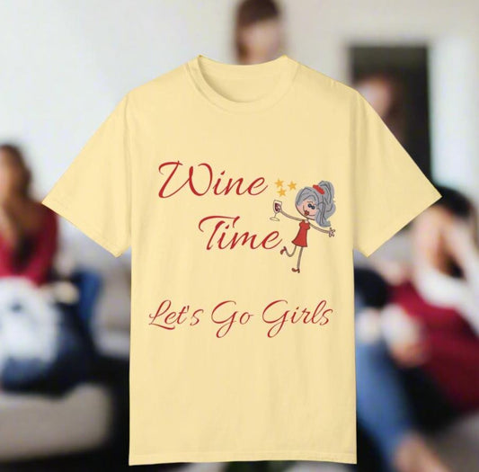 Fun Wine Time T-shirt for Get Togethers