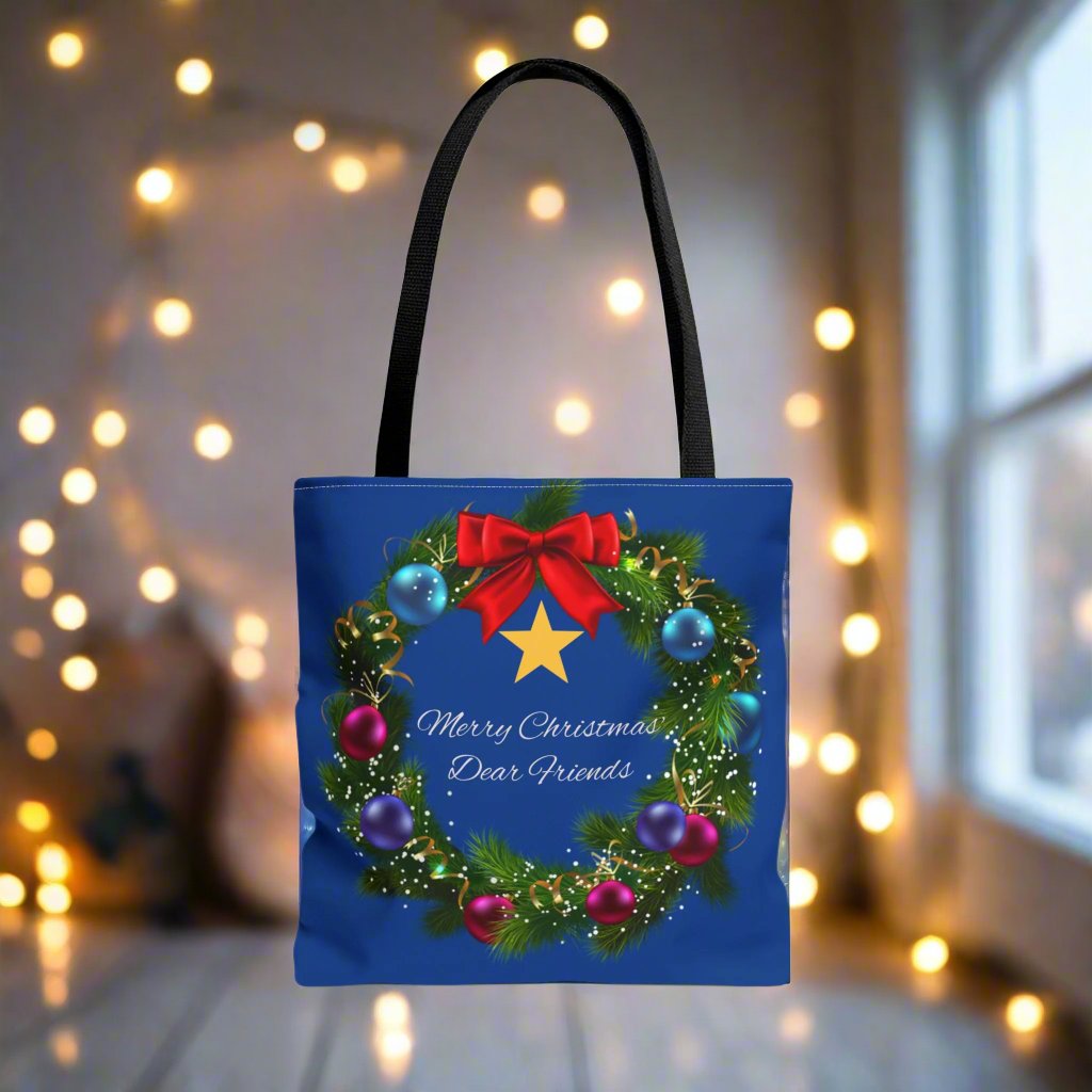 Beautiful festive Christmas Tote Bag Three Sizes Available buy 2 get a free ornament worth $12.98