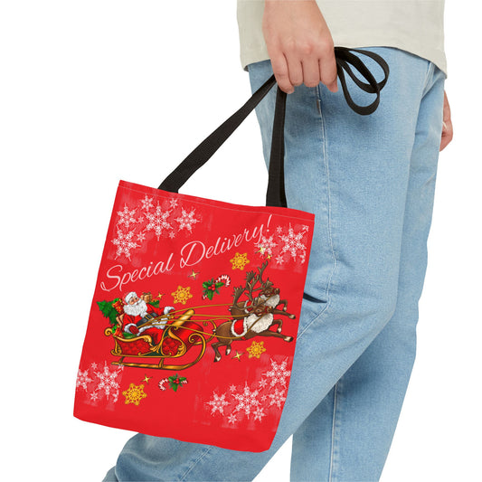 Beautiful festive Christmas Tote Bag Three Sizes Available