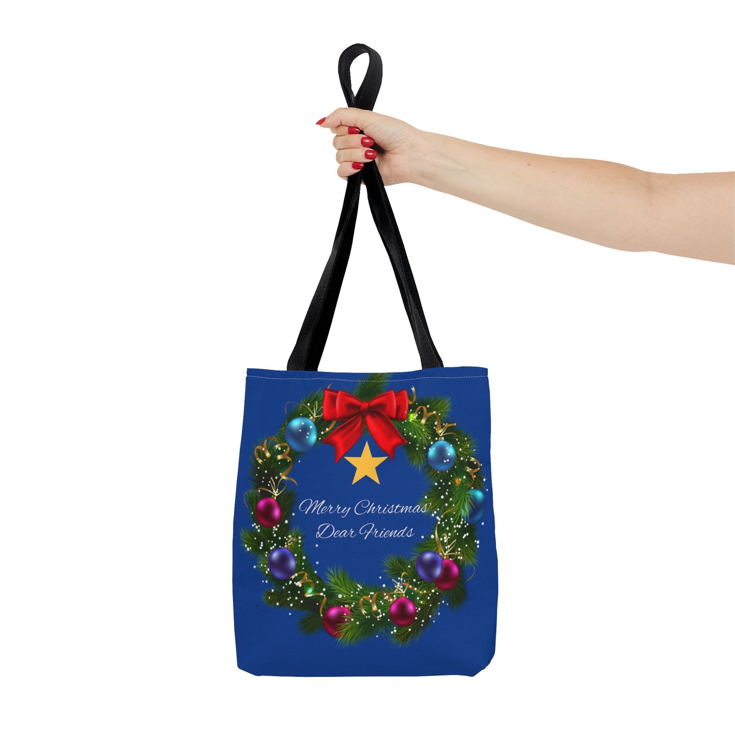 Beautiful festive Christmas Tote Bag Three Sizes Available buy 2 get a free ornament worth $12.98