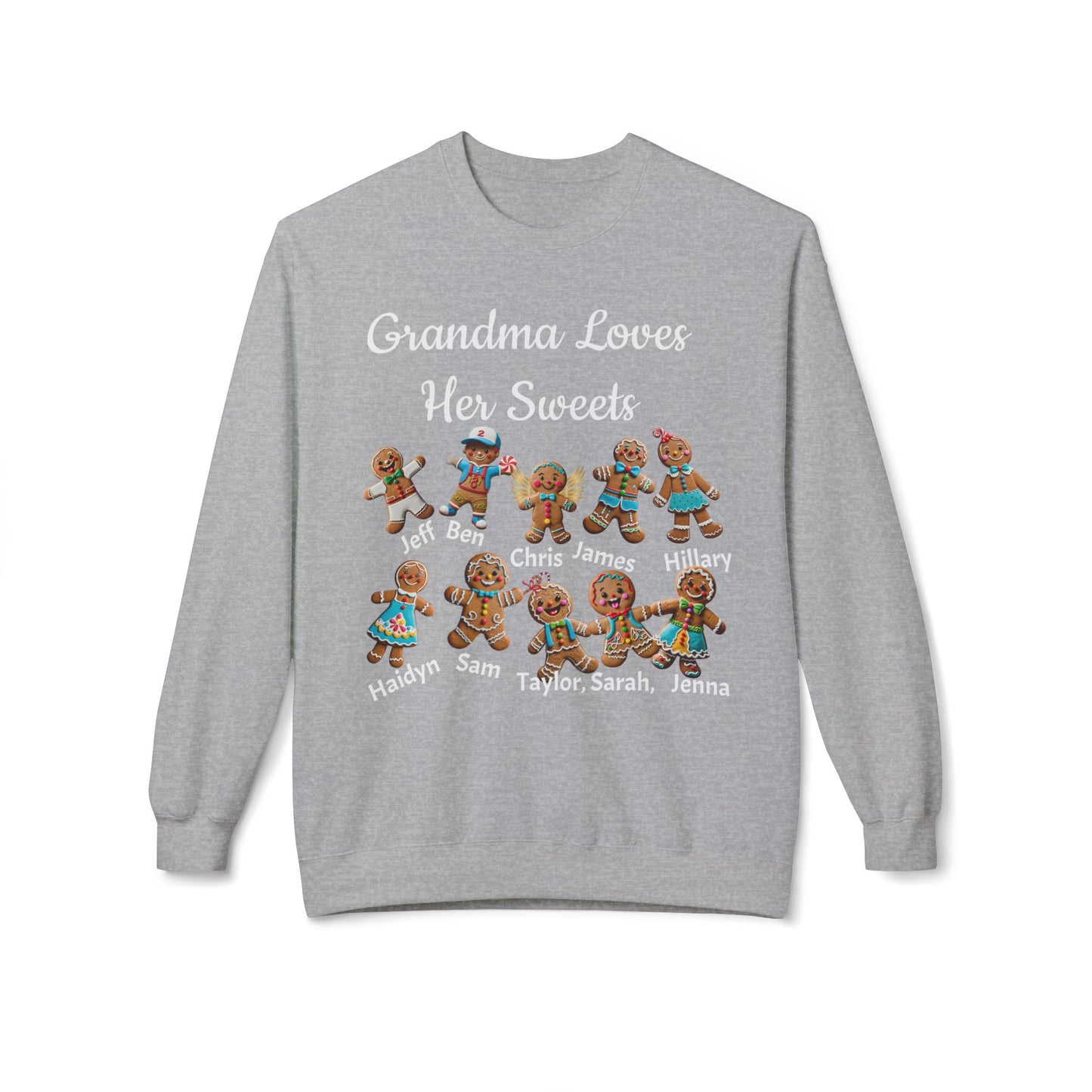 Copy of Copy of Personalized Gingerbread Family Names Sweatshirt