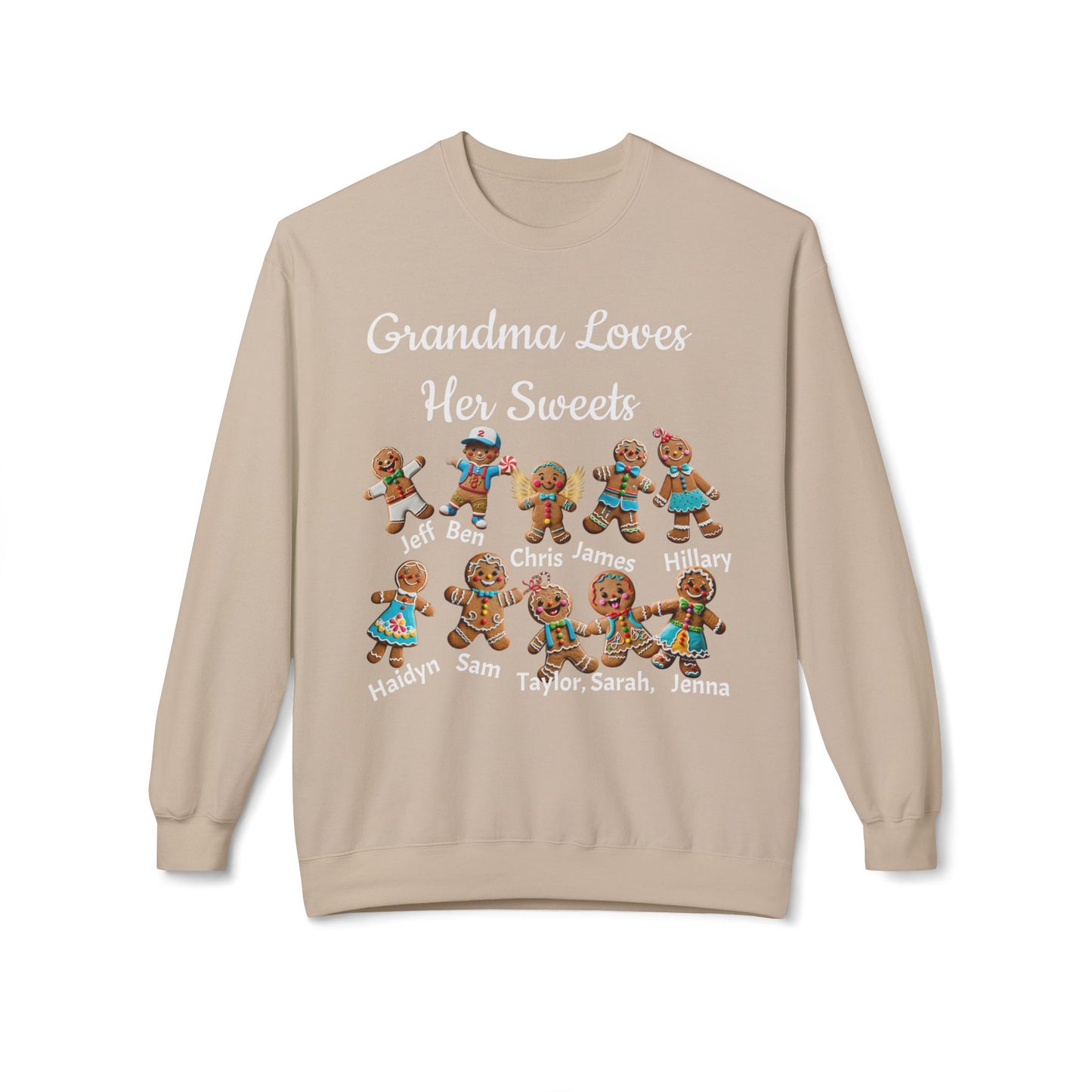 Copy of Copy of Personalized Gingerbread Family Names Sweatshirt