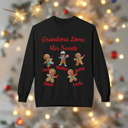 Personalized Gingerbread Family Names Sweatshirt