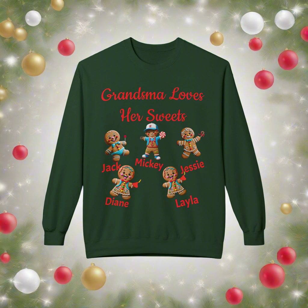 Personalized Gingerbread Family Names Sweatshirt