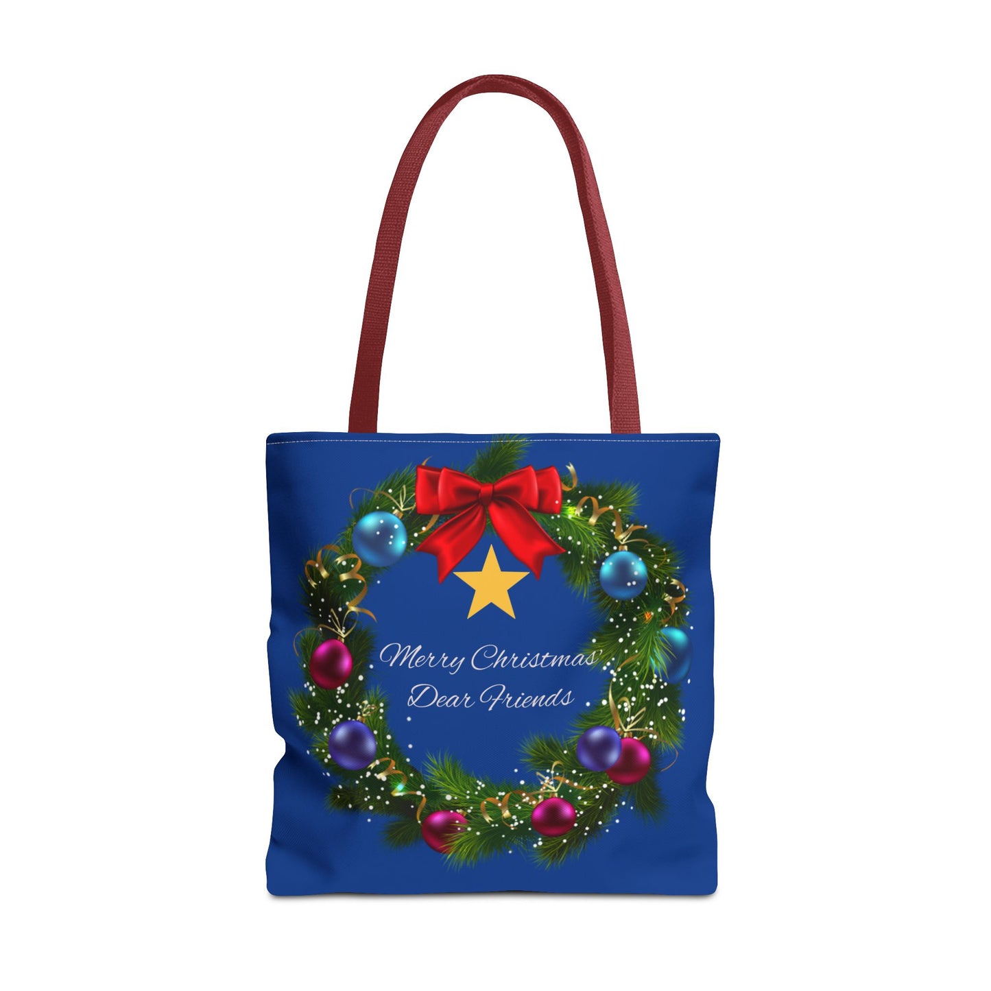 Beautiful festive Christmas Tote Bag Three Sizes Available buy 2 get a free ornament worth $12.98