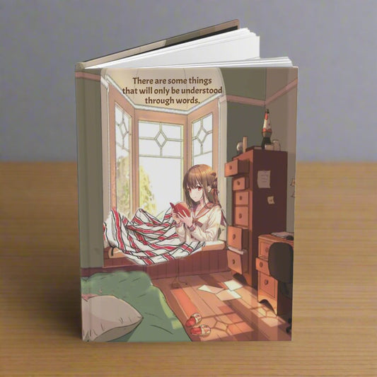 Anime girl on front cover of a Journal /Diary