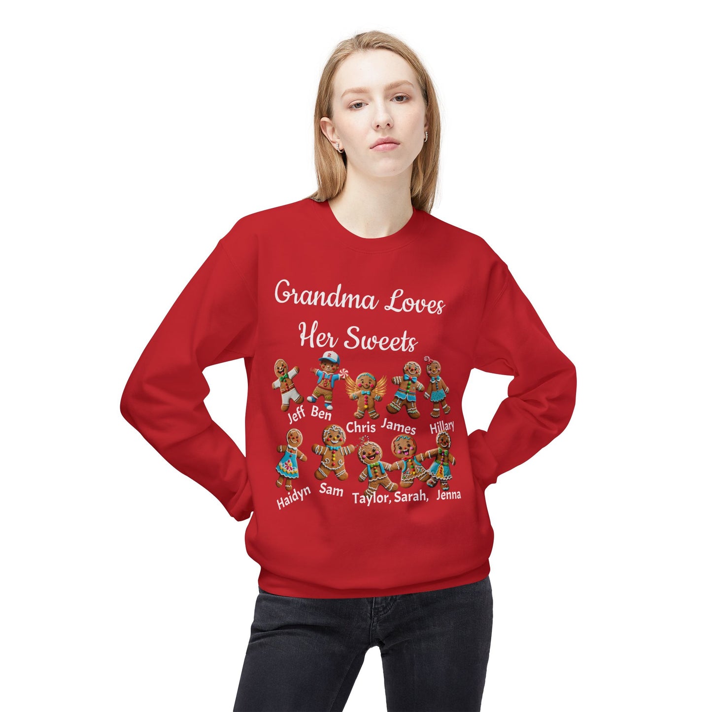 Copy of Copy of Personalized Gingerbread Family Names Sweatshirt