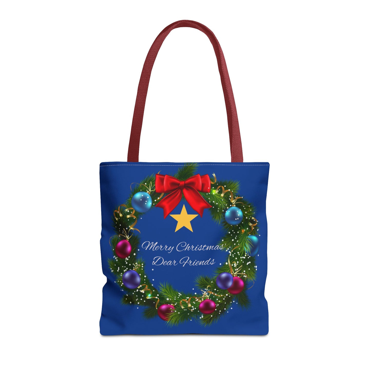 Beautiful festive Christmas Tote Bag Three Sizes Available buy 2 get a free ornament worth $12.98