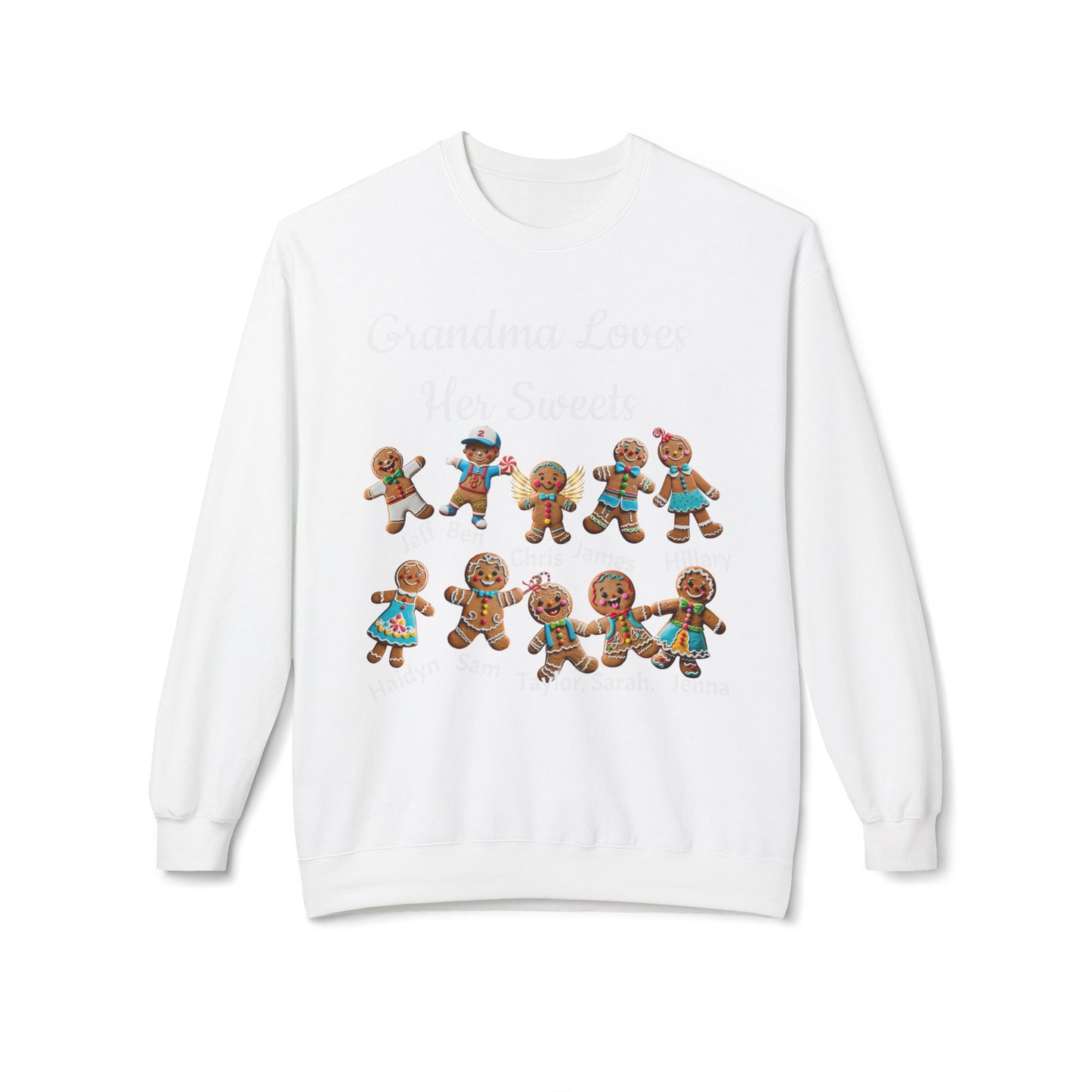 Copy of Copy of Personalized Gingerbread Family Names Sweatshirt