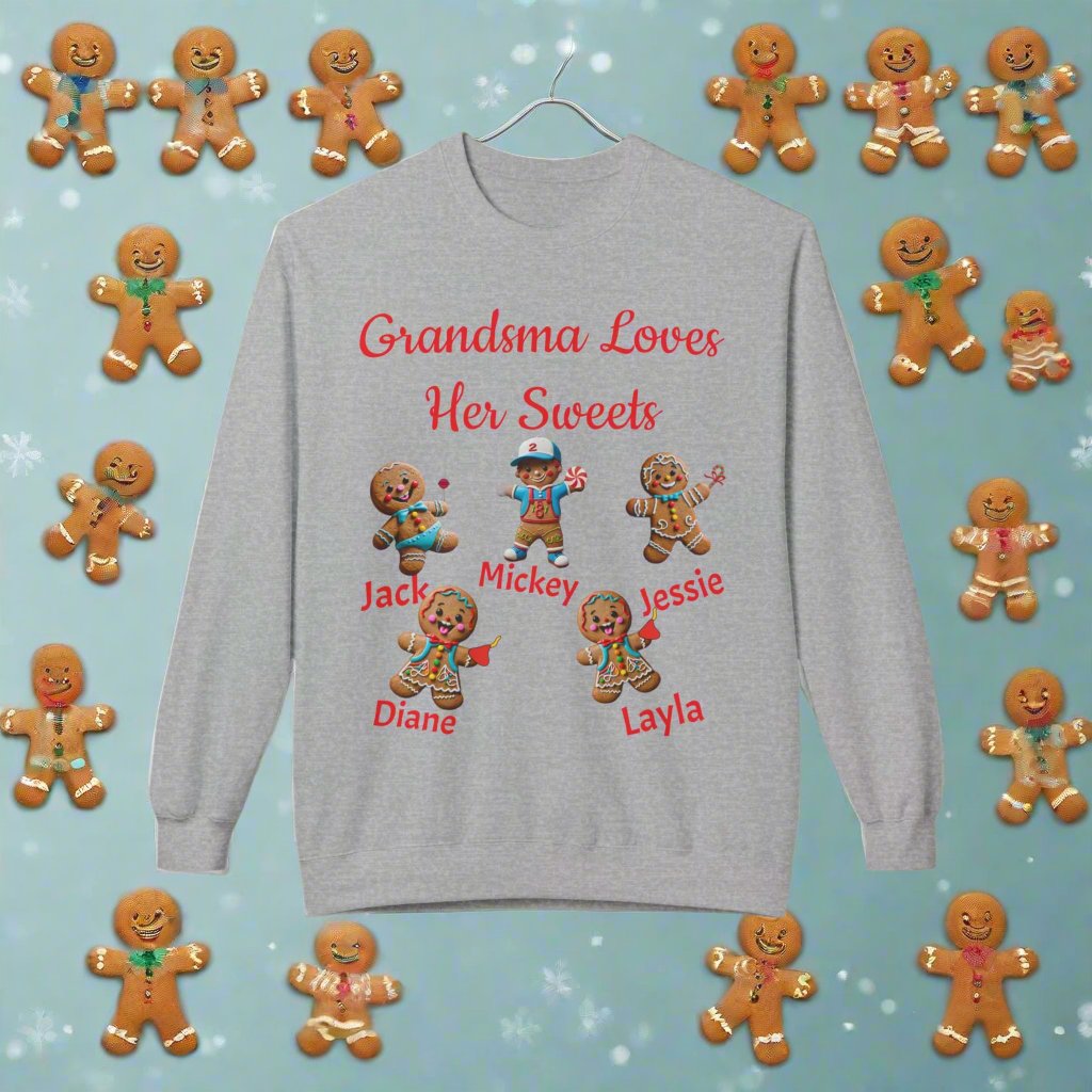 Personalized Gingerbread Family Names Sweatshirt