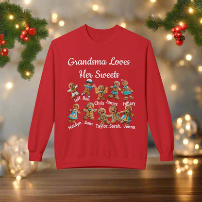 Personalized Gingerbread Family Names Sweatshirt