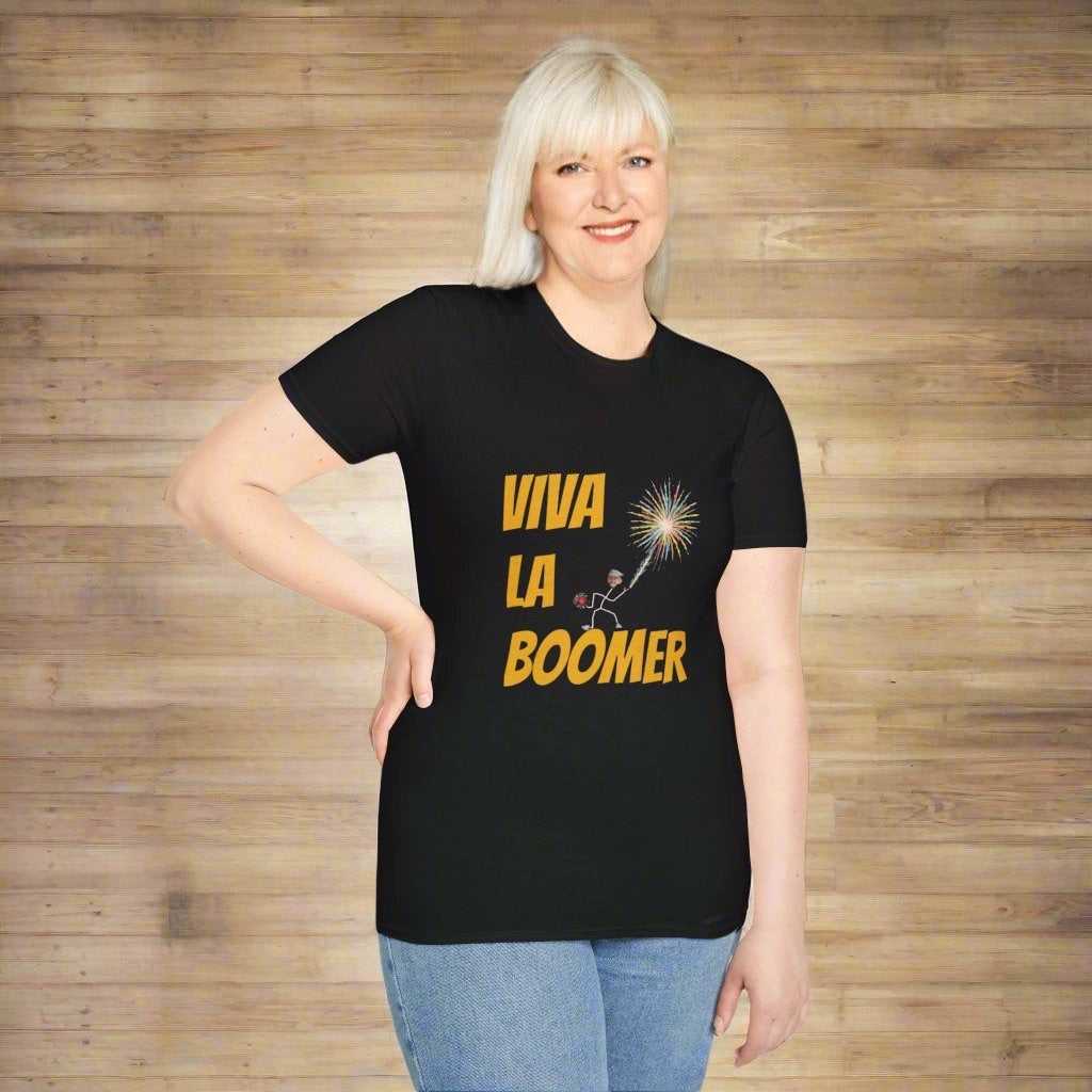 VIVA LA BOOMER  Stick Figure T-Shirt . Cute and fun!